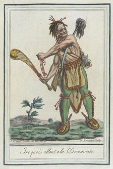 Costumes de Différents Pays, Iroquois Allant a la Decouverte c1797. Creators: Jacques Grasset de Saint-Sauveur, LF Labrousse