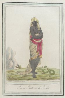 Costumes de Différents Pays, Jeune Pretresse de Juida c1797. Creators: Jacques Grasset de Saint-Sauveur, LF Labrousse