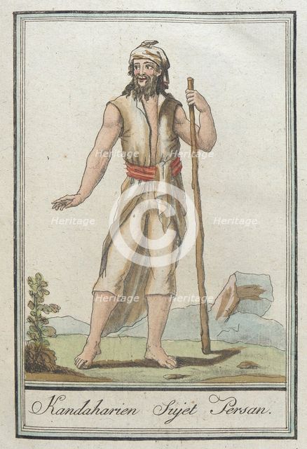 Costumes de Différents Pays, 'Kandaharien Sujet Persan', c1797. Creator: Jacques Grasset de Saint-Sauveur.