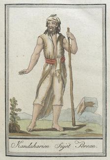 Costumes de Différents Pays, Kandaharien Sujet Persan c1797. Creator: Jacques Grasset de Saint-Sauveur