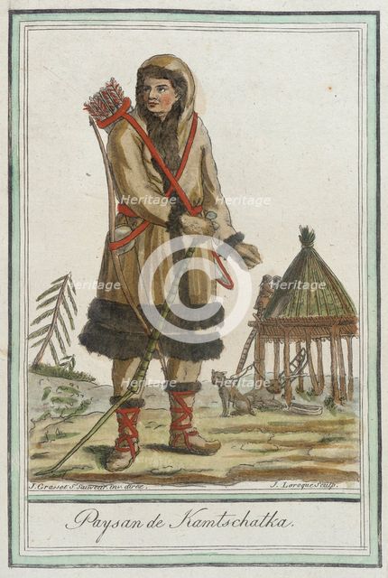 Costumes de Différents Pays, 'Paysan de Kamtschatka', c1797. Creator: Jacques Grasset de Saint-Sauveur.