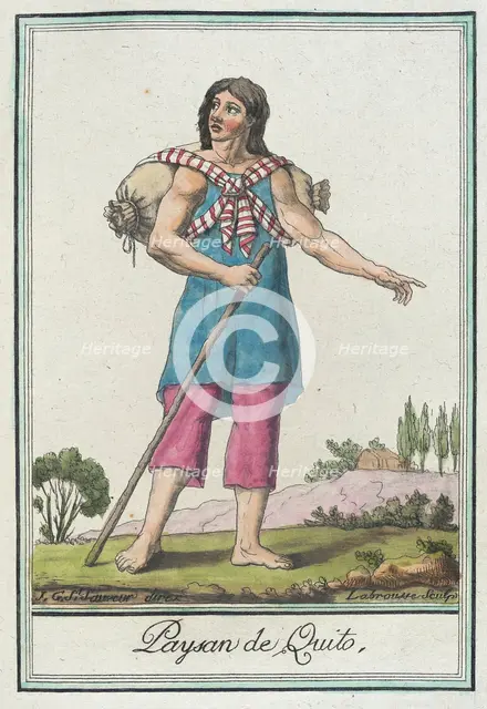 Costumes de Différents Pays, 'Paysan de Quito', c1797. Creators: Jacques Grasset de Saint-Sauveur, LF Labrousse.