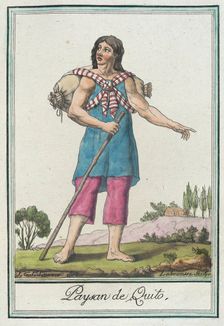 Costumes de Différents Pays, Paysan de Quito c1797. Creators: Jacques Grasset de Saint-Sauveur, LF Labrousse
