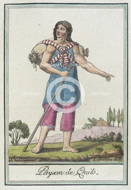 Costumes de Différents Pays, 'Paysan de Quito', c1797. Creators: Jacques Grasset de Saint-Sauveur, LF Labrousse.