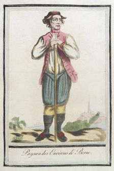 Costumes de Différents Pays, Paysan des Environs de Berne c1797. Creators: Jacques Grasset de Saint-Sauveur, LF Labrousse