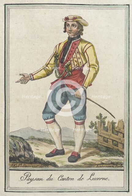 Costumes de Différents Pays, 'Paysan du Canton de Lucerne', c1797. Creator: Jacques Grasset de Saint-Sauveur.