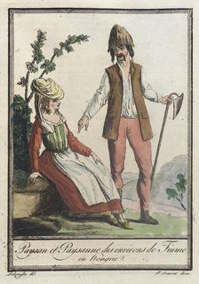 Costumes de Différents Pays, Paysan et Paysanne des Environs de Fiume en Hongrie c1797. Creators: Jacques Grasset de Saint-Sauveur, LF Labrousse