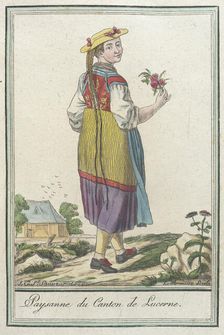 Costumes de Différents Pays, Paysanne du Canton de Lucerne c1797. Creators: Jacques Grasset de Saint-Sauveur, LF Labrousse