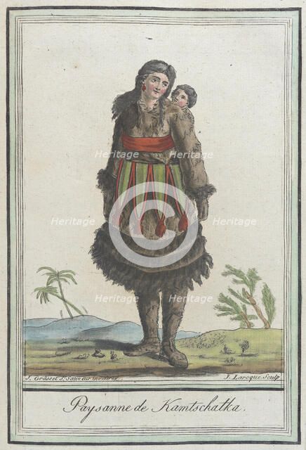 Costumes de Différents Pays, 'Paysanne de Kamtschatka', c1797. Creators: Jacques Grasset de Saint-Sauveur, LF Labrousse.