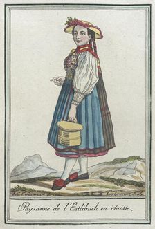 Costumes de Différents Pays, Paysanne de l'Entlibuch en Suisse c1797. Creators: Jacques Grasset de Saint-Sauveur, LF Labrousse