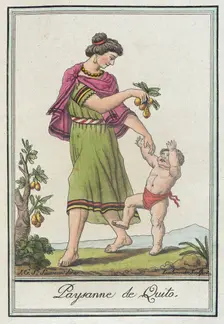 Costumes de Différents Pays, Paysanne de Quito c1797. Creator: Jacques Grasset de Saint-Sauveur