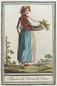 Costumes de Différents Pays, Paysanne des Environs de Berne c1797. Creator: Jacques Grasset de Saint-Sauveur