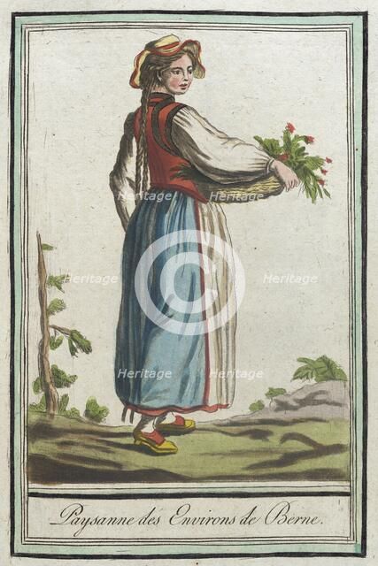 Costumes de Différents Pays, 'Paysanne des Environs de Berne', c1797. Creator: Jacques Grasset de Saint-Sauveur.