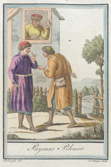 Costumes de Différents Pays, Paysans Polonois c1797. Creators: Jacques Grasset de Saint-Sauveur, LF Labrousse