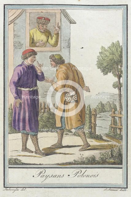 Costumes de Différents Pays, 'Paysans Polonois', c1797. Creators: Jacques Grasset de Saint-Sauveur, LF Labrousse.