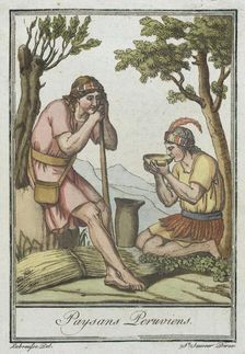 Costumes de Différents Pays, Paysans Peruviens c1797. Creator: Jacques Grasset de Saint-Sauveur