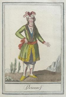 Costumes de Différents Pays, Persanne c1797. Creators: Jacques Grasset de Saint-Sauveur, LF Labrousse