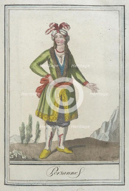 Costumes de Différents Pays, 'Persanne', c1797. Creators: Jacques Grasset de Saint-Sauveur, LF Labrousse.
