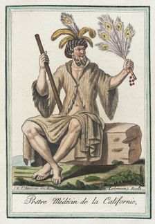 Costumes de Différents Pays, Prêtre Médécin de la Californie c1797. Creator: Jacques Grasset de Saint-Sauveur