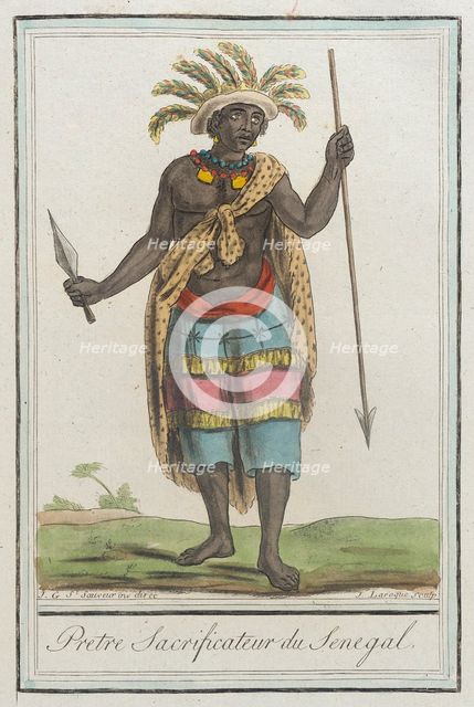 Costumes de Différents Pays, 'Pretre Sacrificateur du Senegal', c1797. Creator: Jacques Grasset de Saint-Sauveur.