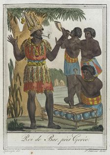 Costumes de Différents Pays, Roi de Bar, Près Gorée c1797. Creators: Jacques Grasset de Saint-Sauveur, LF Labrousse