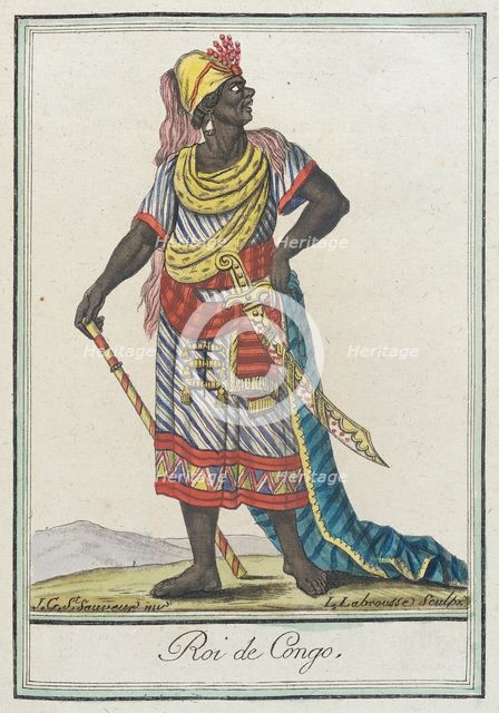 Costumes de Différents Pays, 'Roi de Congo', c1797. Creators: Jacques Grasset de Saint-Sauveur, LF Labrousse.
