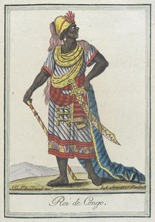 Costumes de Différents Pays, Roi de Congo c1797. Creators: Jacques Grasset de Saint-Sauveur, LF Labrousse
