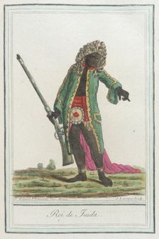 Costumes de Différents Pays, Roi de Juida c1797. Creator: Jacques Grasset de Saint-Sauveur