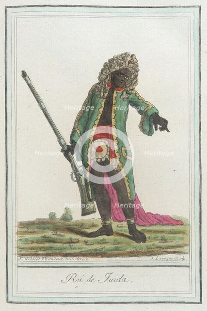 Costumes de Différents Pays, 'Roi de Juida', c1797. Creator: Jacques Grasset de Saint-Sauveur.