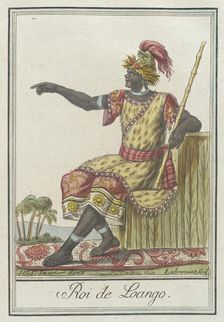 Costumes de Différents Pays, Roi de Loango c1797. Creators: Jacques Grasset de Saint-Sauveur, LF Labrousse