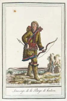 Costumes de Différents Pays, Sauvage de la Baye de Hudson c1797. Creator: Jacques Grasset de Saint-Sauveur