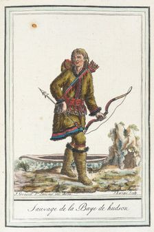 Costumes de Différents Pays, Sauvage de la Baye de Hudson c1797. Creator: Jacques Grasset de Saint-Sauveur