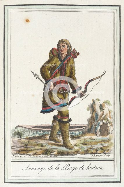 Costumes de Différents Pays, 'Sauvage de la Baye de Hudson', c1797. Creator: Jacques Grasset de Saint-Sauveur.