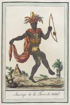 Costumes de Différents Pays, Sauvage de la Terre de Natal c1797. Creators: Jacques Grasset de Saint-Sauveur, LF Labrousse