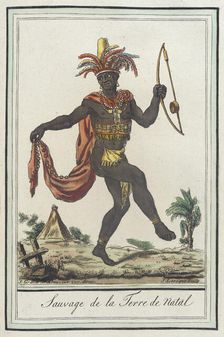 Costumes de Différents Pays, Sauvage de la Terre de Natal c1797. Creators: Jacques Grasset de Saint-Sauveur, LF Labrousse