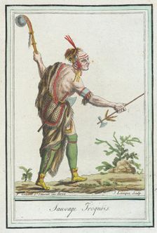 Costumes de Différents Pays, Sauvage Iroquois c1797. Creator: Jacques Grasset de Saint-Sauveur