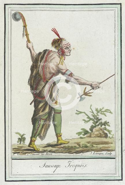 Costumes de Différents Pays, 'Sauvage Iroquois', c1797. Creator: Jacques Grasset de Saint-Sauveur.