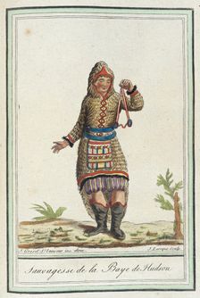 Costumes de Différents Pays, Sauvagesse de la Baye de Hudson c1797. Creator: Jacques Grasset de Saint-Sauveur