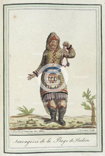 Costumes de Différents Pays, 'Sauvagesse de la Baye de Hudson', c1797. Creator: Jacques Grasset de Saint-Sauveur.