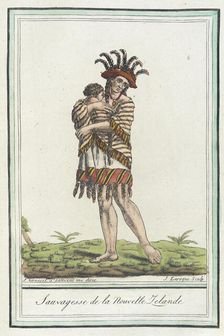 Costumes de Différents Pays, Sauvagesse de la Nouvelle Zelande c1797. Creators: Jacques Grasset de Saint-Sauveur, LF Labrousse