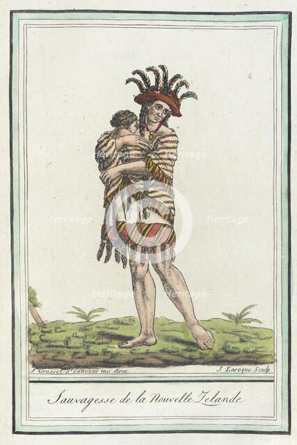Costumes de Différents Pays, 'Sauvagesse de la Nouvelle Zelande', c1797. Creators: Jacques Grasset de Saint-Sauveur, LF Labrousse.