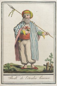 Costumes de Différents Pays, Sheik de l'Arabie Heureuse c1797. Creators: Jacques Grasset de Saint-Sauveur, LF Labrousse