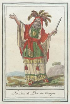 Costumes de Différents Pays, Topilzin de l'Acien Mexique c1797. Creators: Jacques Grasset de Saint-Sauveur, LF Labrousse