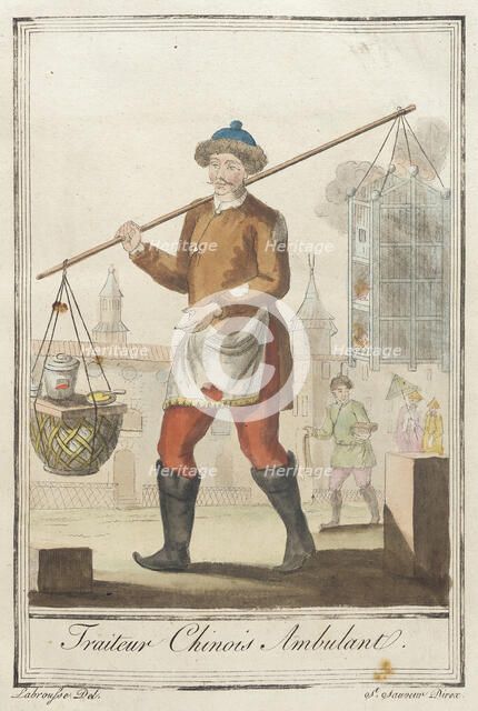 Costumes de Différents Pays, 'Traiteur Chinois Ambulant', c1797. Creators: Jacques Grasset de Saint-Sauveur, LF Labrousse.