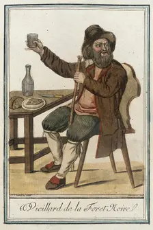 Costumes de Différents Pays, Vieillard de la Foret Noire c1797. Creators: Jacques Grasset de Saint-Sauveur, LF Labrousse