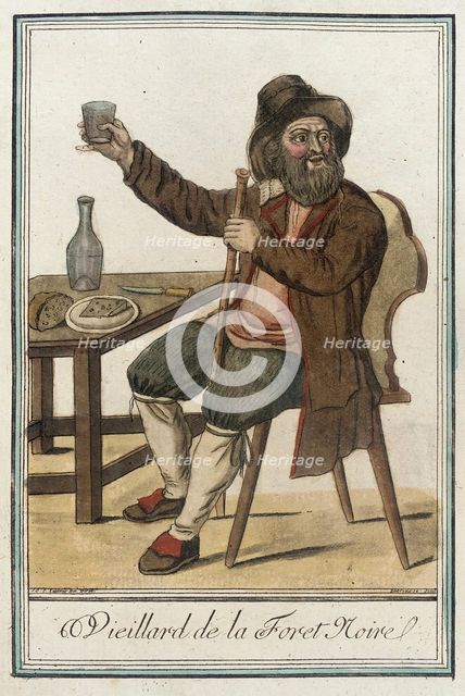 Costumes de Différents Pays, 'Vieillard de la Foret Noire', c1797. Creators: Jacques Grasset de Saint-Sauveur, LF Labrousse.