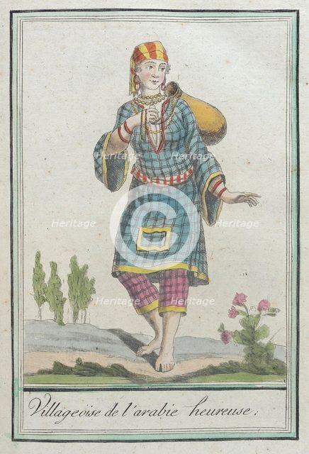 Costumes de Différents Pays, 'Villageoise de l'Arabie Heureuse', c1797. Creators: Jacques Grasset de Saint-Sauveur, LF Labrousse.