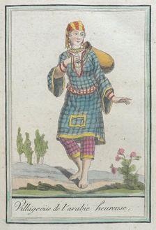 Costumes de Différents Pays, Villageoise de l'Arabie Heureuse c1797. Creators: Jacques Grasset de Saint-Sauveur, LF Labrousse