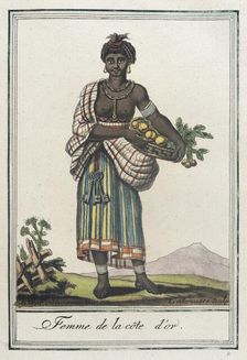 Costumes de Différents Pays,'Femme de la Côte d'Or c1797. Creator: Jacques Grasset de Saint-Sauveur