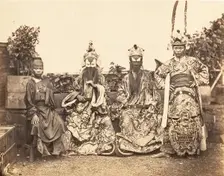 Costumes de Théâtre, Saïgon, Cochinchine, 1866. Creator: Emile Gsell